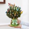 3D Pop-Up Blumenstrauß Grußkarte Sonnenblume Lilie Tulpe Nelke Blumenstrauß Karte für Muttertag Lehrertag Abschluss Jahrestag Geburtstag