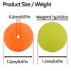 30Pcs Soft Rubber Fishing Beads Stopper Orange/Yellow Round Rig Beads Fishing Bait Eggs for Carp Fishing Accessories Tackle