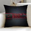 Stylish Yyoutubeing Cushion Cover Soft  EasyWash Pillow Case  Versatile for Couch Bed Travel and Office