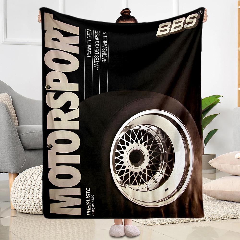 Wheels Bbs Blanket Warmthful Decor Suitable for Seaside Picnics Chair for All Seasons Playful Design Ideal Gift For Birthday Valentine'S Day