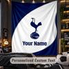 TapestryTottenham Hotspur FC Custom Name Text Personalized Wall Hanging Tapestry Home Wall Decor