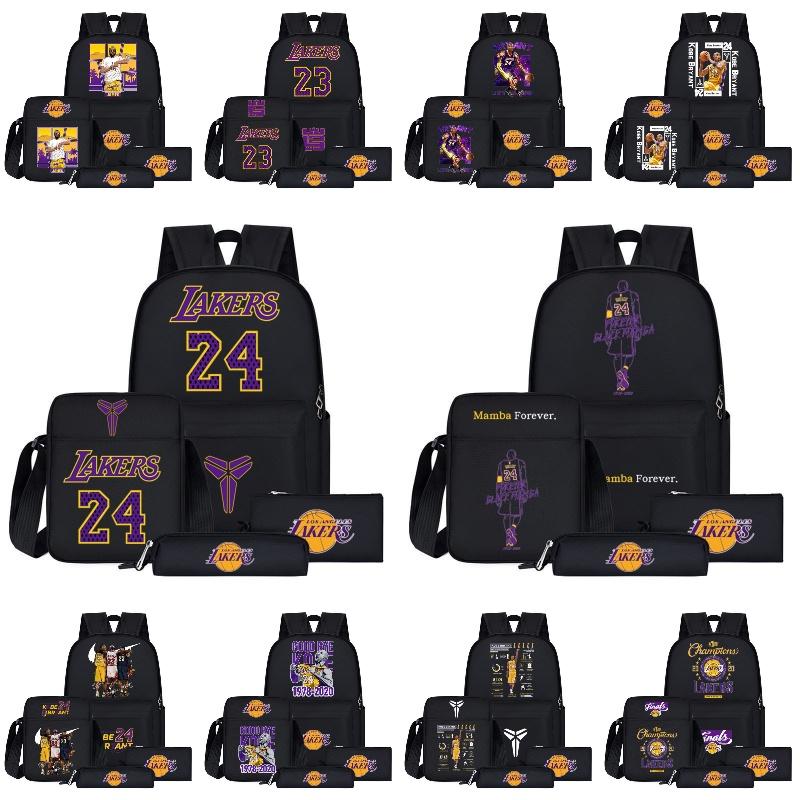 Sac à dos style dessin animé NBA pour adolescents Grande taille Capacité 20L