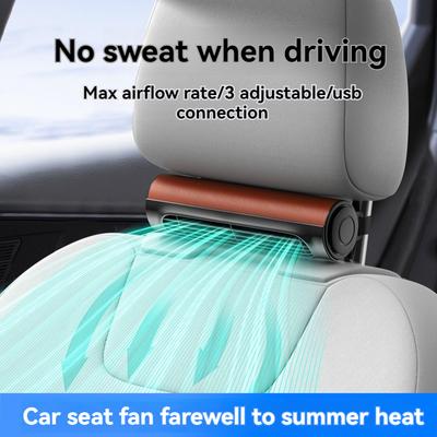 New USB Car Fan Car Universal High Wind Refrigeration Electric Fan Car Interior Cooling Rear Seat Fan
