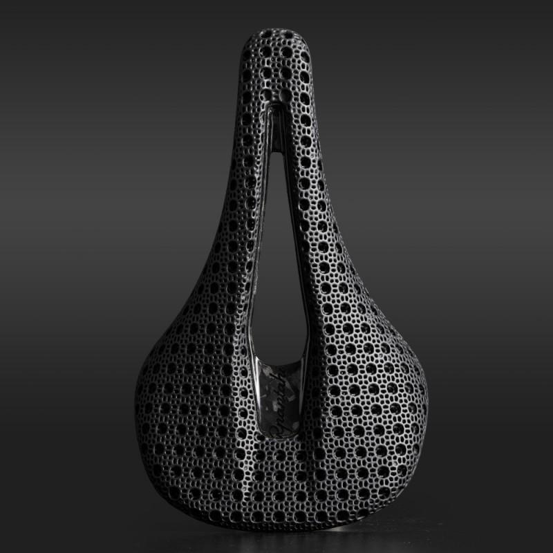 Carbon Fiber 3D Printed Hollow Bicycle Saddle Mountain Road Bikes Lightweight Ergonomic Cycling Seat