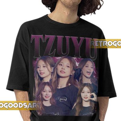 TZUYU TWICE GIRLGROUP Retro Shirt / Tzu-yu Vintage Band Tee / Chou Tzu-yu Twice Tour / Twice Kpop GirlbandConcertMerch