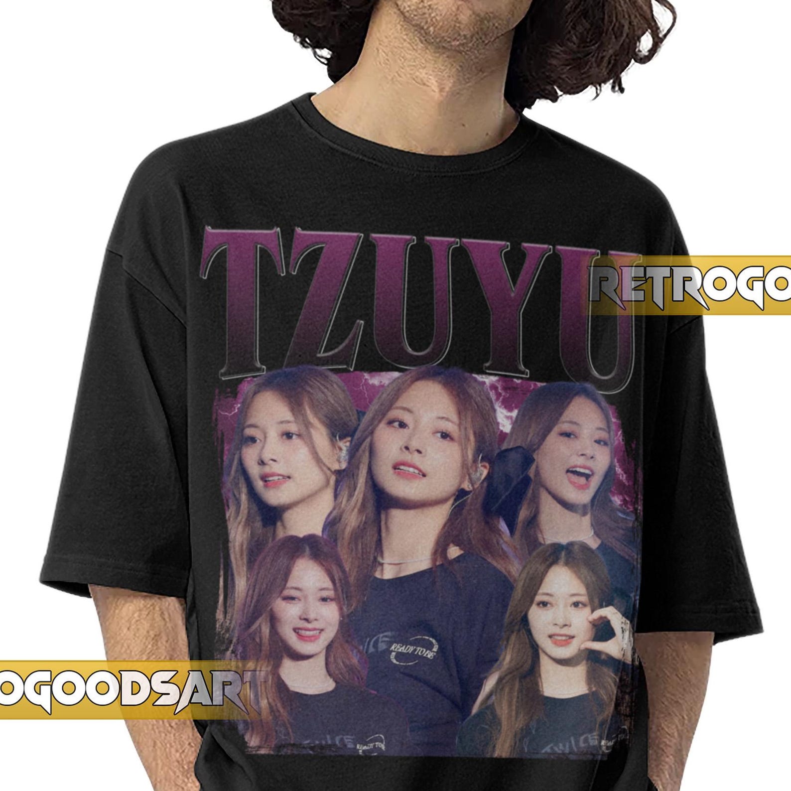TZUYU TWICE GIRLGROUP Retro Shirt / Tzu-yu Vintage Band Tee / Chou Tzu-yu Twice Tour / Twice Kpop GirlbandConcertMerch 3XL