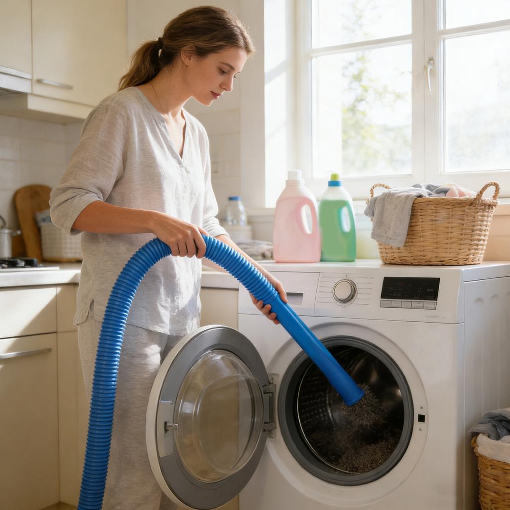 Dryer Vent Cleaner Kit Compatible With Most Vacuum Cleaner, Dryer Lint Brush And Vacuum Hose Attachment With Connector, Quickly Lint Remover