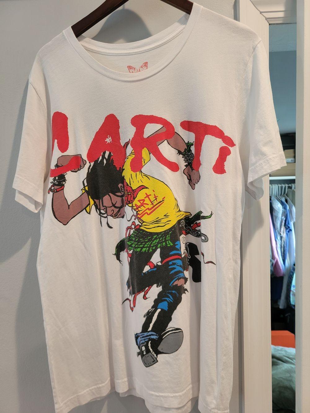 Футболка Playboi Carti Circle Jerks Редкий Дизайн Белая Унисекс Футболка WA1974 XXL