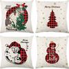 New Christmas Combination Pillowcase Home Sofa Decoration Cushion Pillowcase