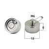 Small Bullseye Spirit Level Nivel Bubble Bead with Screw M6 M10 1/4 3/8 Inch Leveling Tool With Nail Dia 13mm 15mm 18mm1PCS