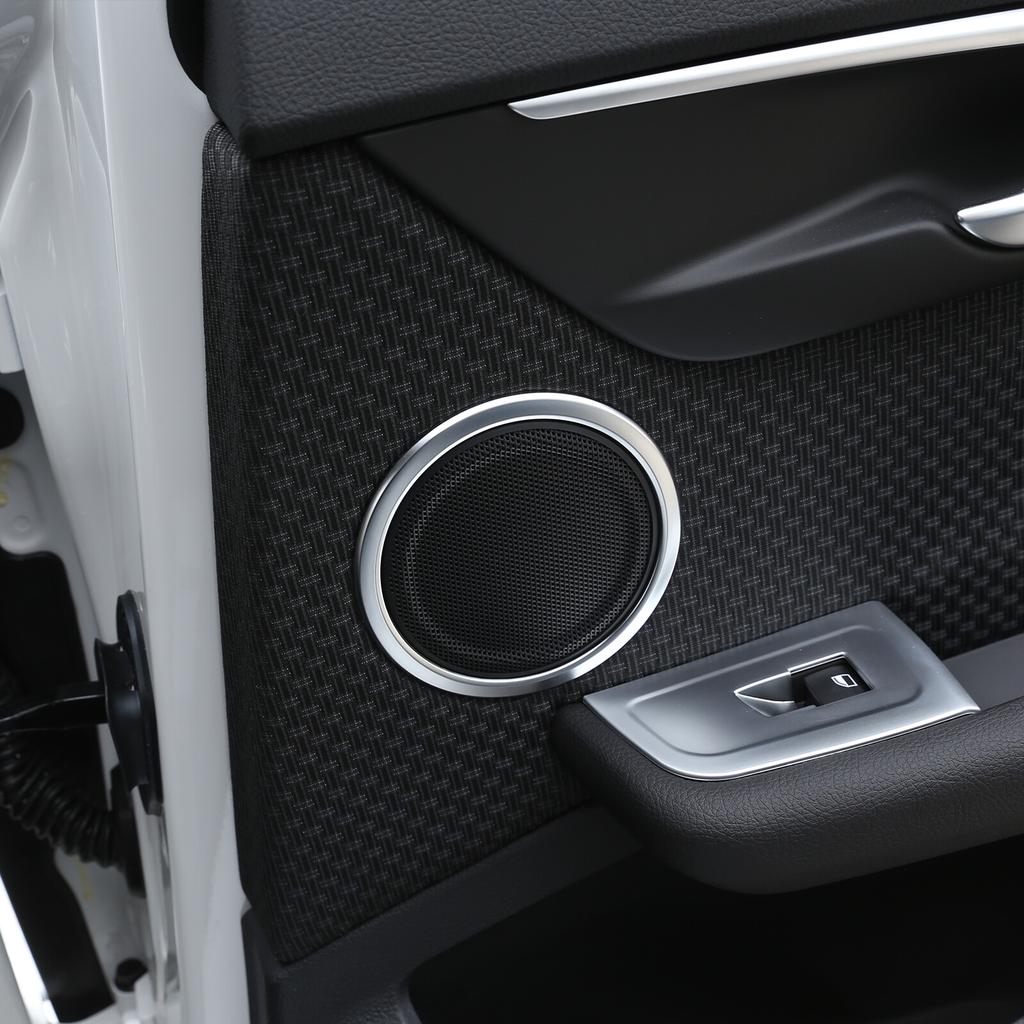 2PCS ABS Silver Door Horn Speaker Ring Cover Trim For Toyota Supra -24