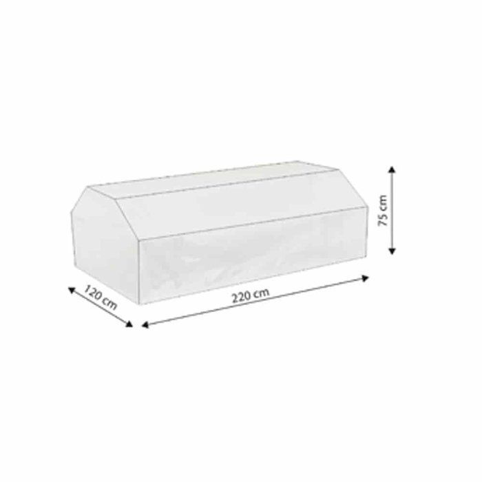 Housse de protection - BONI-SHOP® - Mobilier de brasserie - Transparent - 220x120x75 - Résistant aux intempéries