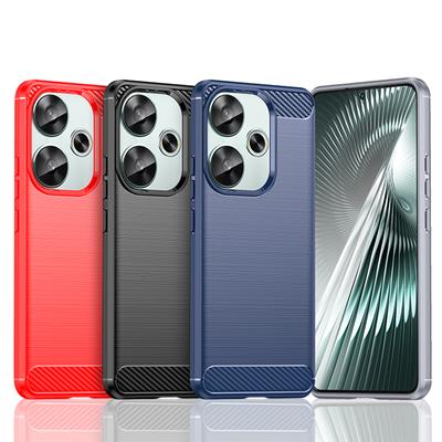 Etui dla Xiaomi Poco F6 Xiaomi Poco F6 F6 Pro Pokrowiec Wstrząsoodporny Oryginalny Silikon Luksusowy Szczotkowany TPU Ochronne Etui na Telefon z Tyłu