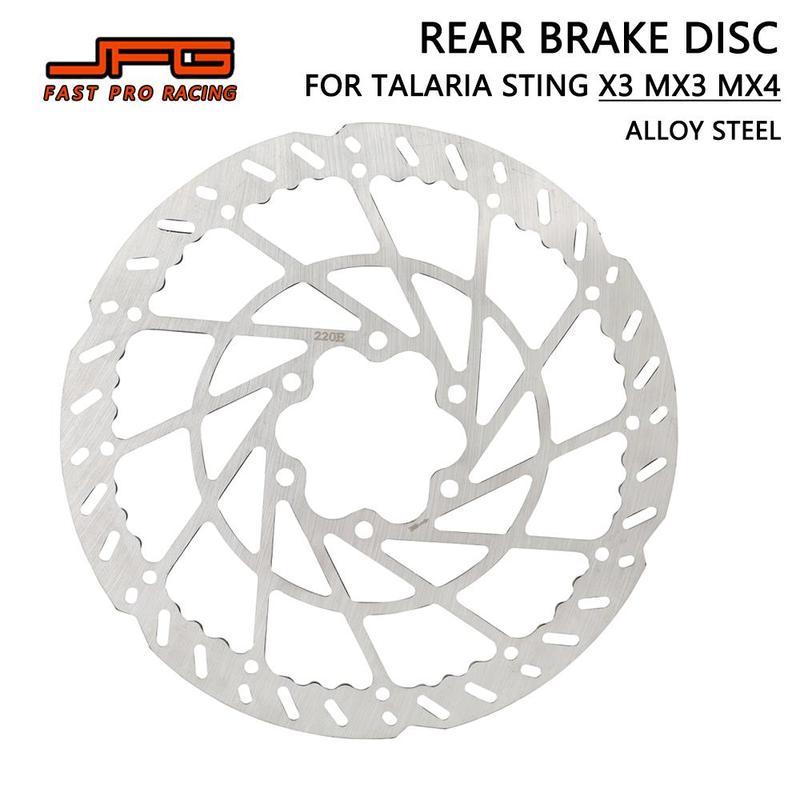 Motorcycle Accessories Rear Brake Disc Rotor For Talaria Sting TALARIA X3 MX3 MX4 Electric Vehicle Dirt E-Bike Alloy Steel
