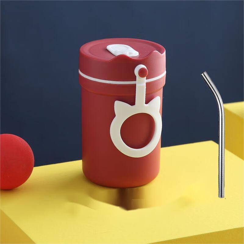 Qianxing Bamboo Fiber Portable Cup Set with Steel Straw (10-Pack)