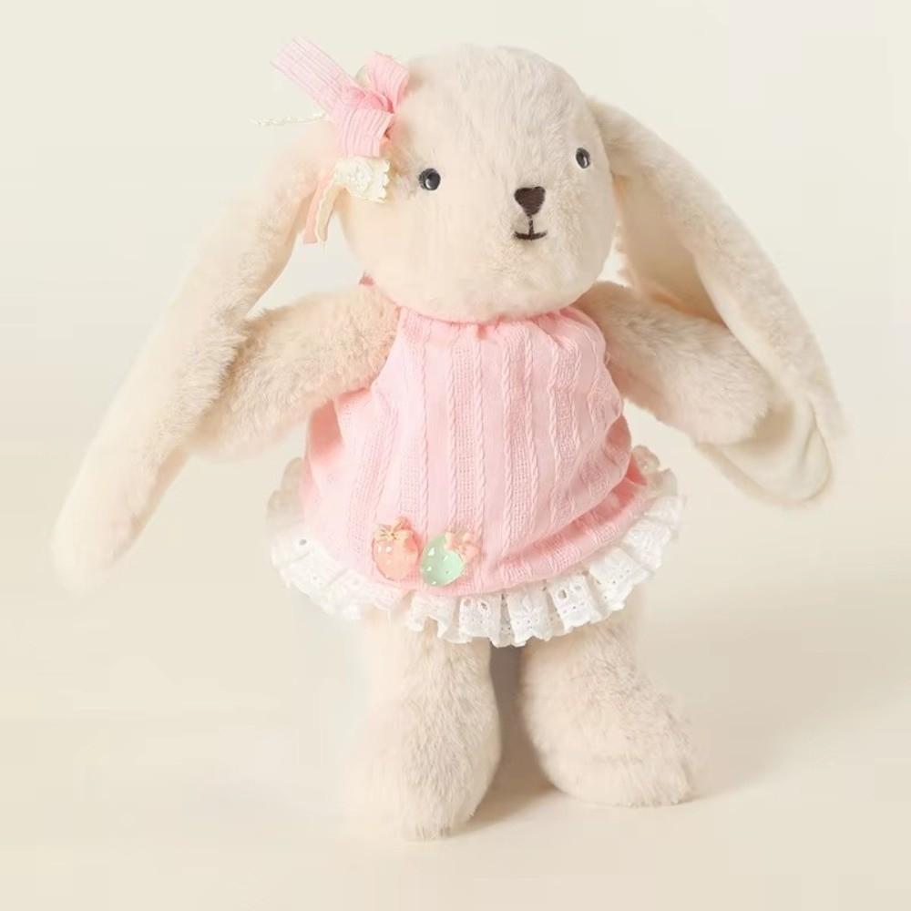 Clothed Bunny Bunny Plush Toy Long Ear Rabbit Plushie Stuffed Animal Rabbit Sleep Companion
