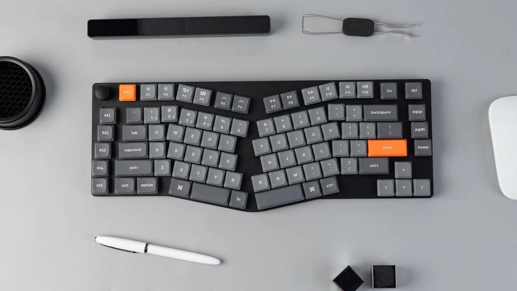 Keychron K15 Max Alice Layout QMK Wireless Custom Mechanical US RGB Gateron Mechanical Compatible with Mac and Windows 75% Keyboard,
