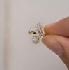 Korean Sweet Star Rhinestone Zirconia Ear Cuff - Versatile & Classic Design