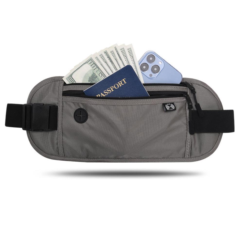 Outdoor Sports Money Belt RFID Blocking Phone Belt Security Waist Pack