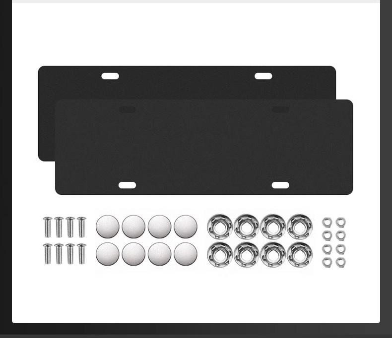 Zeekr 001/007/009/7X Carbon Fiber Texture Aluminum License Plate Frame