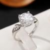 New 2022 Trend Gorgeous Wedding Rings for Women AAA White Cubic Zirconia Temperament Engagement Bands Jewelry