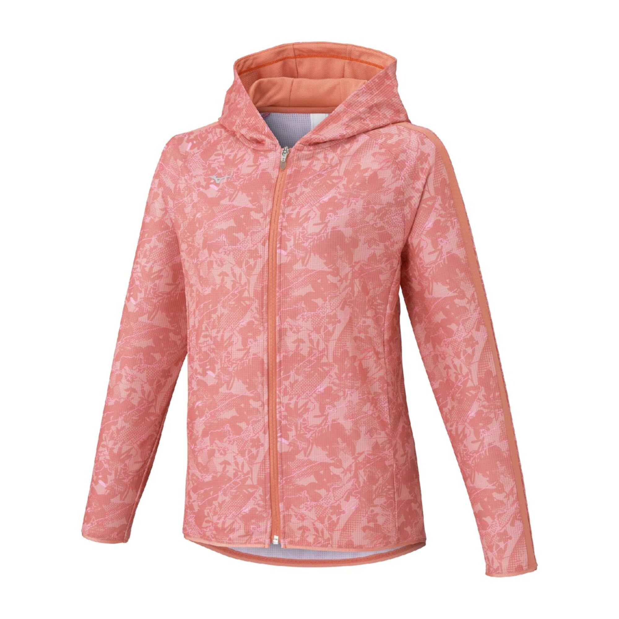 

Mizuno Dry Aeroflow Highly Breathable Training Lantana Coral Women s Hoodie, Jersey, 32MCC310,