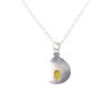 Yellow Cat's Eye Gemstone 925 Sterling Silver Jewelry Handcrafted Pendant 1.45" PP-27-35