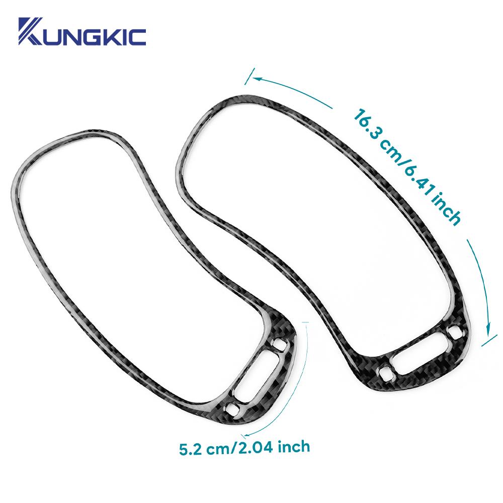 Real Soft Carbon Fiber Sticker For Fiat Panda 2013-2019 2020 2025 2025 2025 2025 2025 LHD RHD Car Air Outlet Instrument Panel