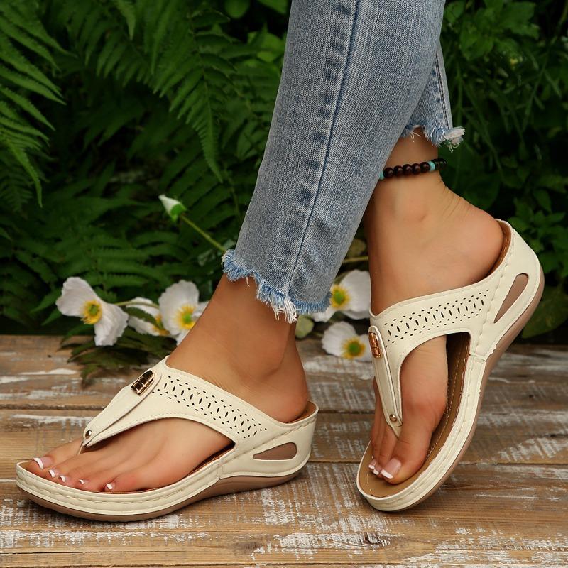 Beautiful Casual Herringbone Slippers Women's New Summer External Slippers