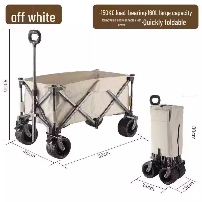 Collapsible Off-Road Metal Camping Trolley
