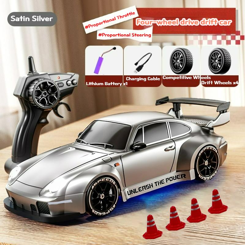 4WD remote drifting car with full proportional control - 2.4G high-speed drifting racing car - children s racing toy - gift item