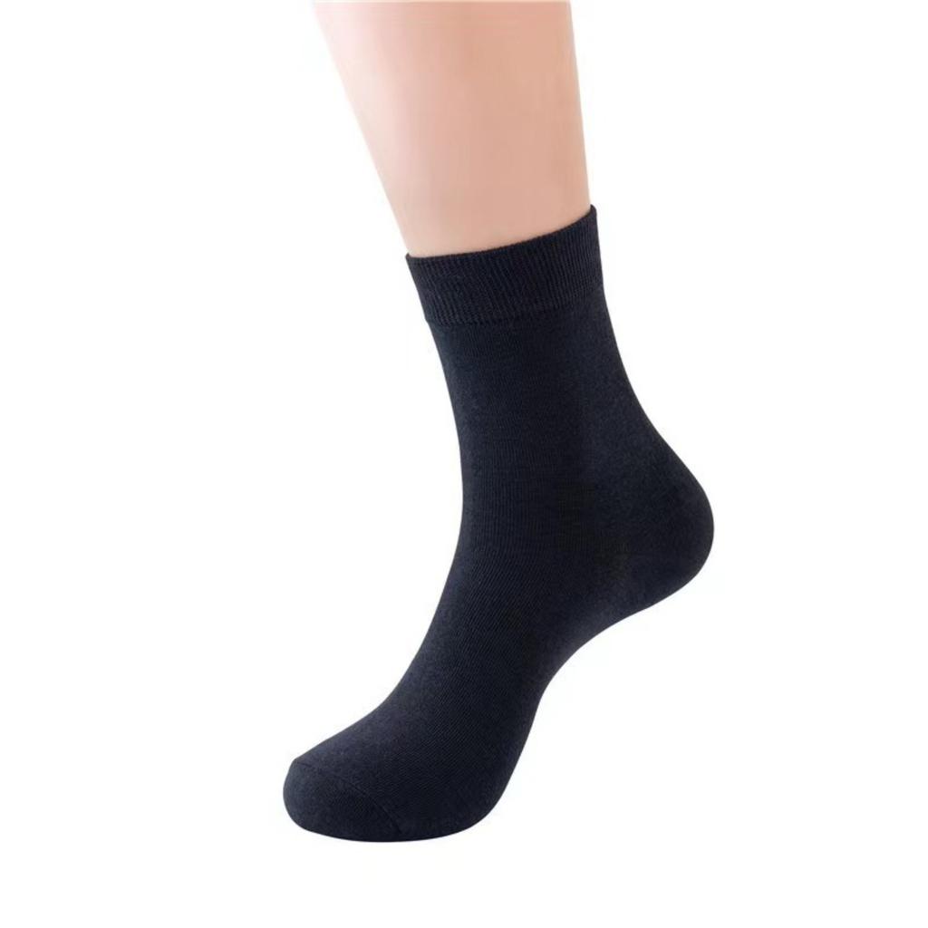 10/5/3/2/1 Paar Herren Leichte Atmungsaktive Mittelhohe Socken - Einfarbige Serie, Alltags- und Business-Essentials, Bequemer Stil, Klassisches Design