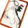 Cross-border new product trend niche design fashionable and simple love bow bag pendant braided rope pendant keychain