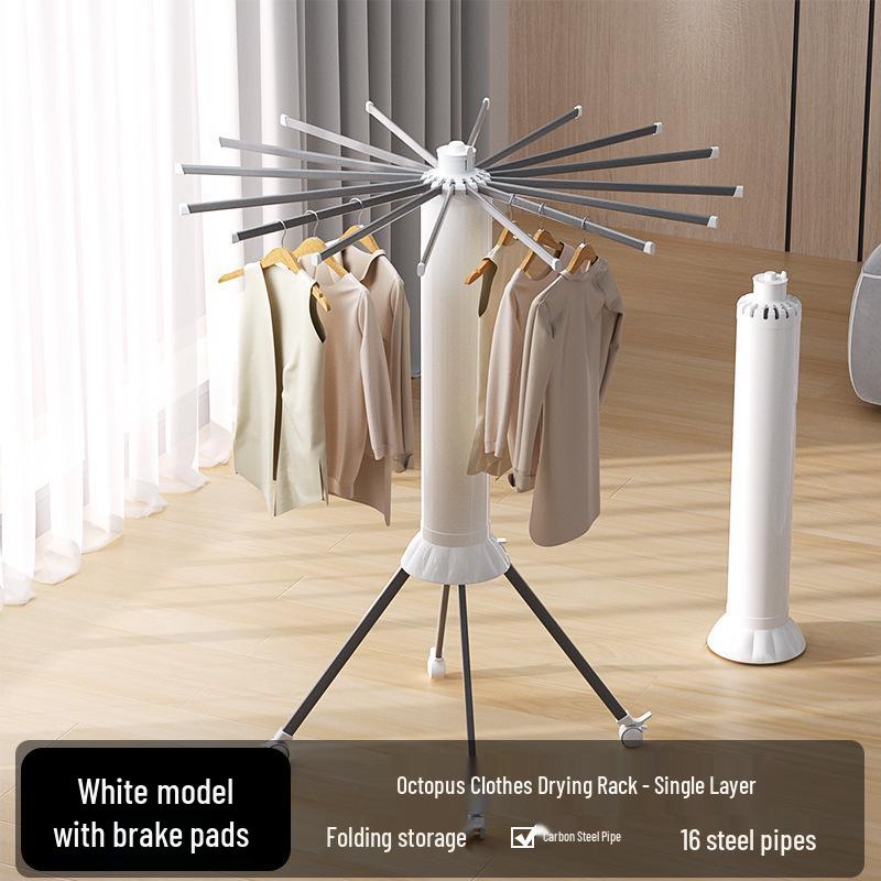 Популярная складная сушилка для одежды в виде осьминога: Универсальная напольная и мобильная сушилка для одеял для использования на балконе или дома One Size