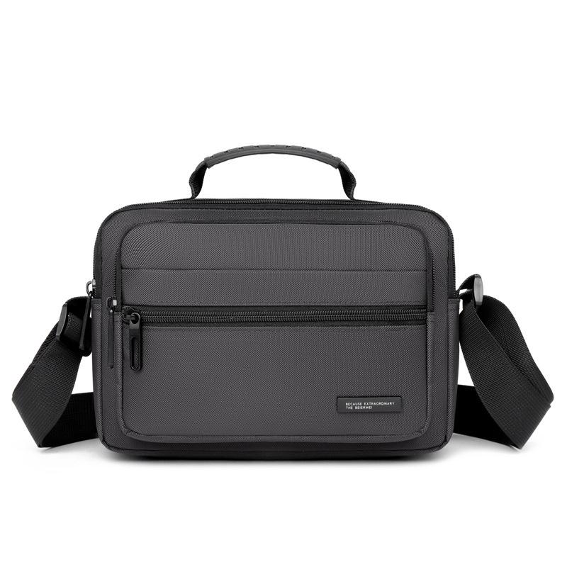 

Men s Versatile Crossbody Shoulder Bag - Large Capacity Casual Business Handbag Backpack One Size сірий колір