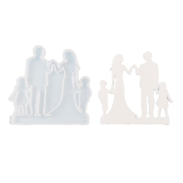 Family of Four Candle Holder Molds for Craft Tealight Candle Holder