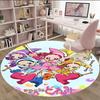 1pc DoReMi2 Print Round Carpet Chair Round Carpet Suitable for Bedroom Living Room Home Decorative Carpet