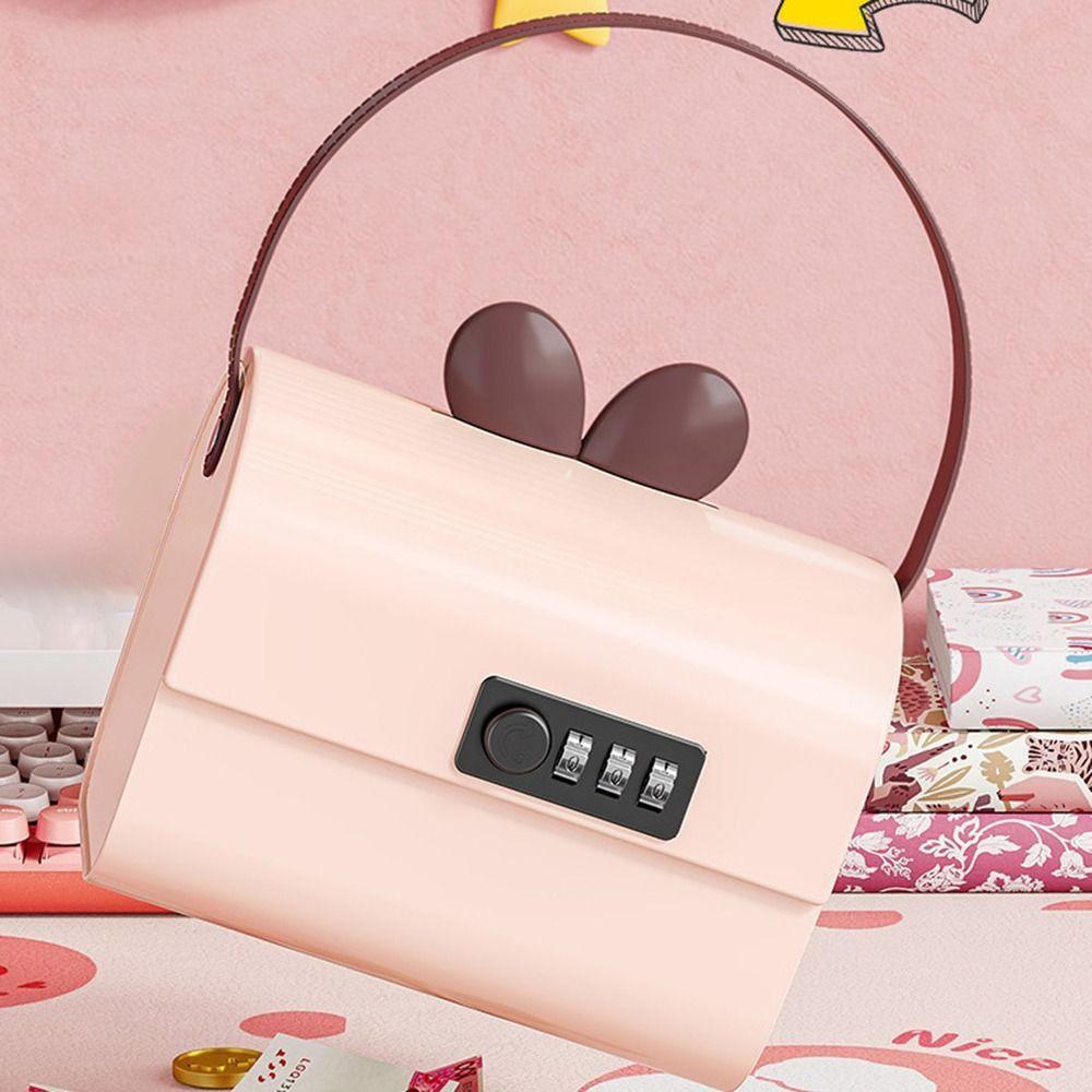 Large Capacity Cute Piggy Bank Cartoon Design Cartoon Change Jar Coin Storage Case  Figurine