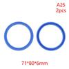 2Pcs PU Hydraulic Oil Seals with Single Lip Radial Shaft for Equipment Repair