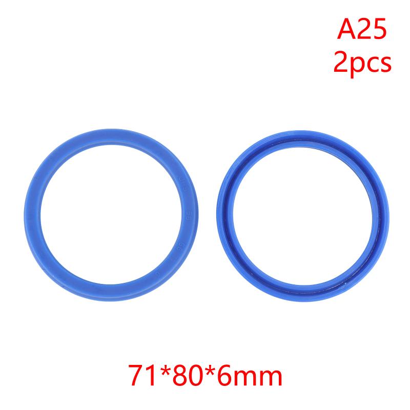 2Pcs PU Hydraulic Oil Seals with Single Lip Radial Shaft for Equipment Repair