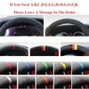 Hand-Stitched Black Perforated Non-slip Microfiber Leather Steering Wheel Cover For Volvo XC60 S60 V40 V60 S40 2011-2017