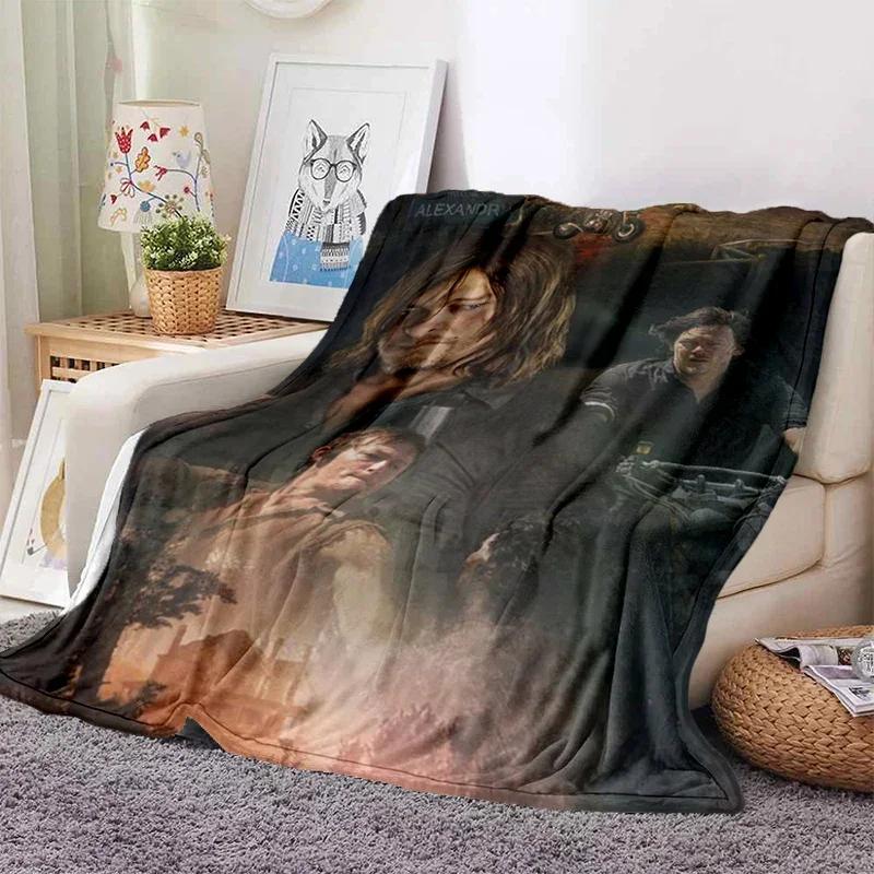 Drama The Walking Dead Series Soft Throw Blanket Zombie Movie Printed Bedspread Sofa  Couch Camping Cover Home Decor