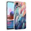 Transparent Phone Case for Redmi 13C 12C 10C Note 13 12 11 11T K40 Plus Pro 5G Soft TPU Shell Fashion Gradient Feather Pattern