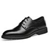 Spring new dress leather shoes soft leather business casual men's British style Korean version pointed work banquet wedding shoes