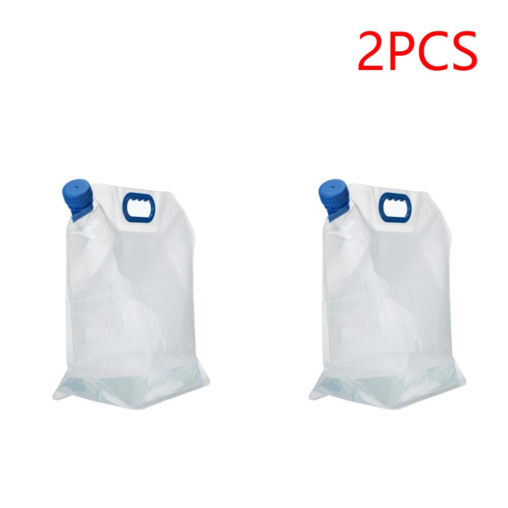 1-4Pcs 15L Outdoor Camping Travel Folding Bucket Camper Tourism Large Water Storage Container Foldable Water Bags Water Canister