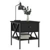 VidaXL Table de chevet noir 40x42x45 cm bois d’ingénierie 825953