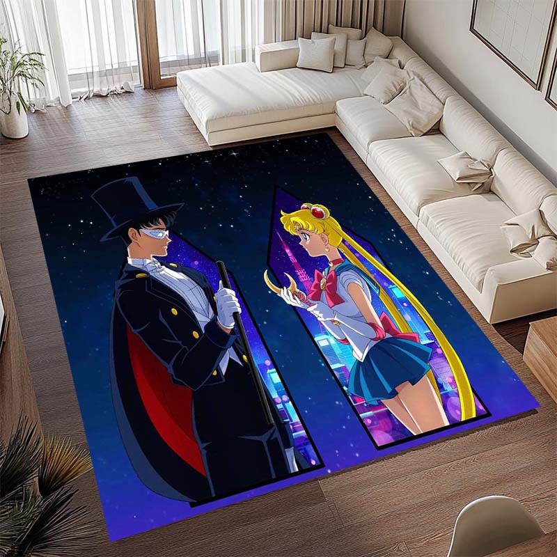 Diese beliebte Spielmatte im Anime-Design mit Pretty Guardian Sailor Moon besteht aus bequemem, weichem, dickem und rutschfestem Flan