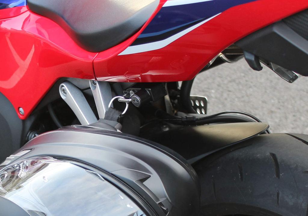 Kijima Motorcycle Parts Helmet Lock Holder, Steel, Anti-Theft, CBR600RR, 303-1606