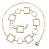 Square Belt Women'S Dress Shirt Suit Decoration Waist Hook Metal Waist Chain Women