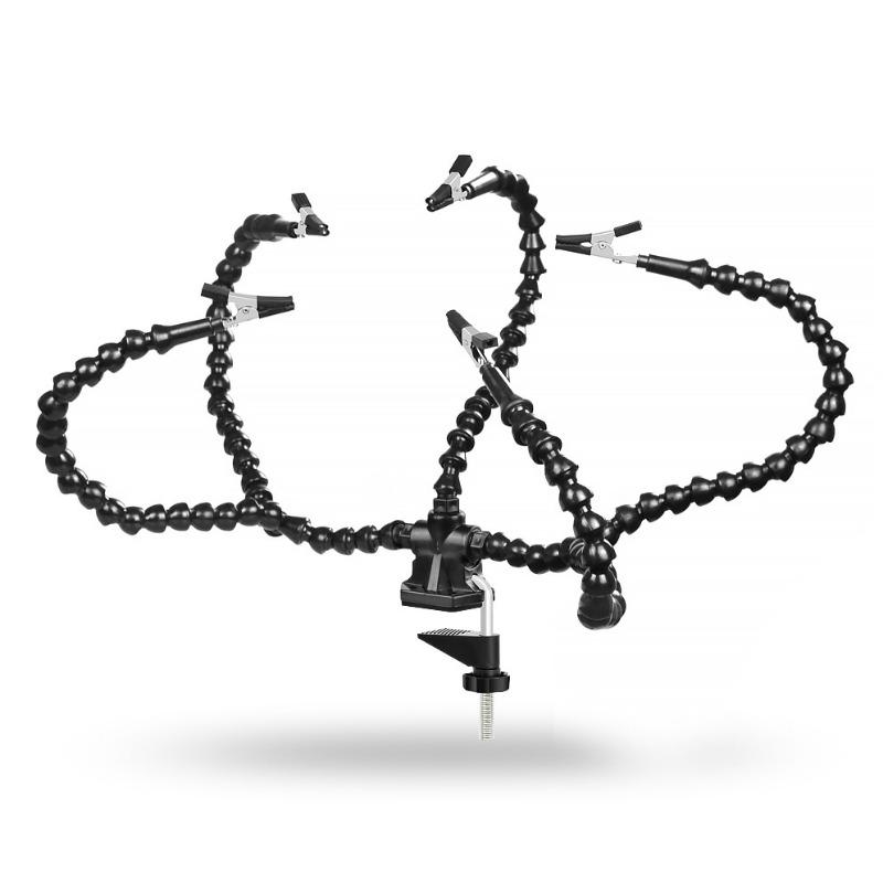 

Multi Soldering Helping Hand Tool Table Clip Third Hand Soldering Stand Welding PCB Holder Flexible Arm Soldering Tool